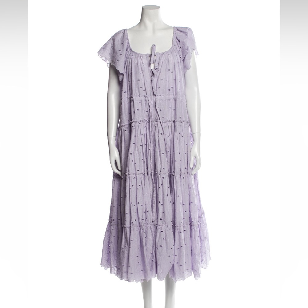 Innika Choo eyelet dress purple S